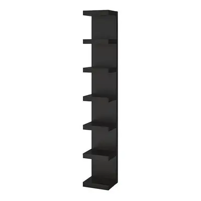 LACK Wall shelf unit, black-brown30x190 cm