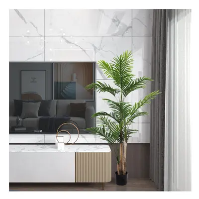 (Areca Palm 160cm) Tall Lush Green Indoor Outdoor Artificial Fake Faux Decorative Home Office Ex