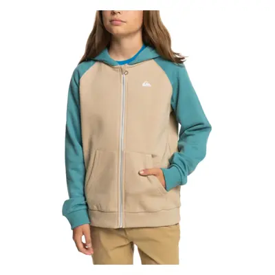 (12 Yrs, Plaza Taupe) Quiksilver Boys Easy Day Full Zip Hooded Sweatshirt Sweater Hoodie Jacket