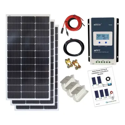 Mono 300W Solar Panel Kit MPPT Charge Controller