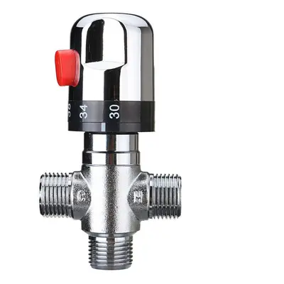 22mm Hot Cold Water Thermostatic Mixing Valve Way Adjust Temperature Control Valve