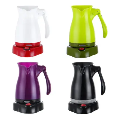 (Purple) 500ML Electric Coffee Maker Turkish Espresso Tea Moka Pot Machine Percolator