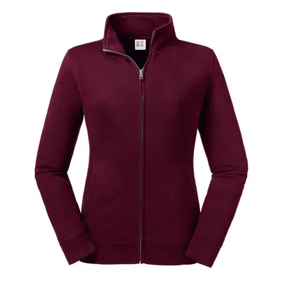 (XS, Burgundy) Russell Womens/Ladies Authentic Sweat Jacket