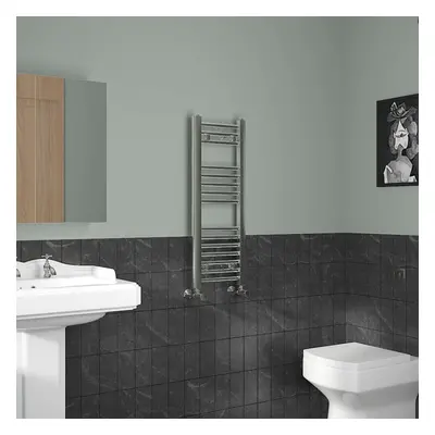 (800x300mm, Chrome) NRG Straight Central Heating Towel Rail Bathroom Heated Rad Radiators Ladder