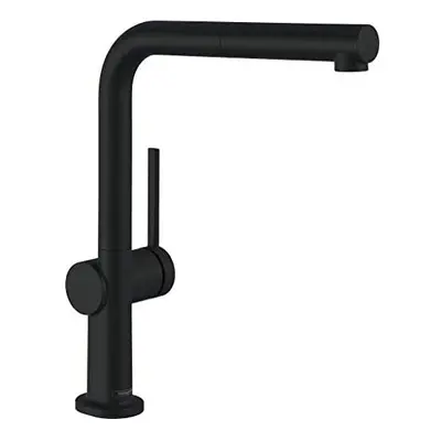 Hansgrohe Talis M54 Kitchen Tap with Pull-Out spout, Single Spray Mode matt Black, Comfort Zone 