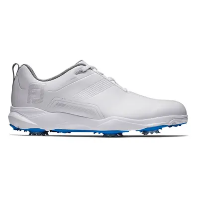 (UK 7.5, White) FootJoy Mens EComfort Waterproof Easy Clean Lightweight Comfort Golf Shoes