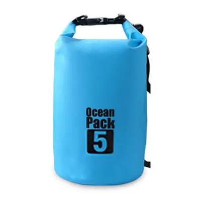 (Blue, 5L) PVC Outdoor Diving Compression Swimming Dry Waterproof Bags Storage Bag For Unisex Ra