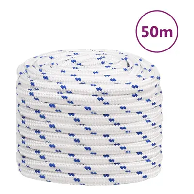 (white and blue, mm/ m) Marine Rope Dock Coil Boat Line Polypropylene Rope Multi Sizes Multi Col