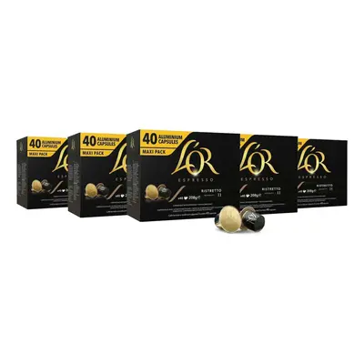 L'OR Espresso Coffee Ristretto Intensity - Nespresso?* Compatible Aluminium Coffee Capsules - Pa