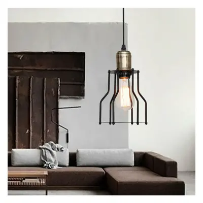 (EU Plug, Heads(Round)) Industrial 3-Light Pendant Light, Adjustable Flush Mount Ceiling Lightin