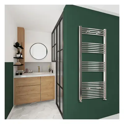 Clearance Sale Curved Bathroom Radiator Chrome 1600x500mm