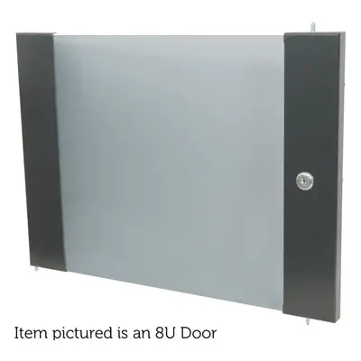 19" 6U Locking Glass Door For Rack Data Cabinets Patch Panel Storage Module PA