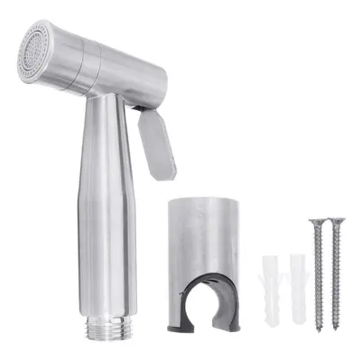 (1 x Spray Head+1 x Base) Toilet Handheld Bidet Sprayer Two Function Shower Faucet Stainless Ste