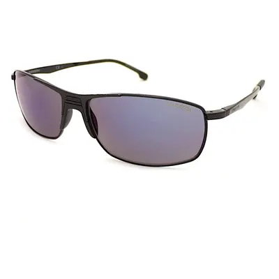 CARRERA Sunglasses Shiny Matte Black with Blue Mirrored CAT.3 Lenses 8039/S