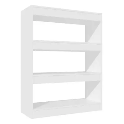 (white) vidaXL Book Cabinet/Room Divider Engineered Wood Book Cabinet Multi Colours