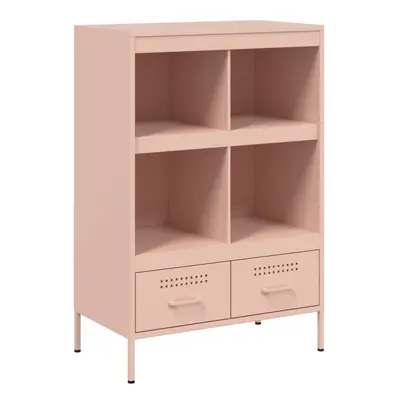 (pink) vidaXL Highboard Sideboard Side Cabinet Cupboard Anthracite Cold-rolled Steel