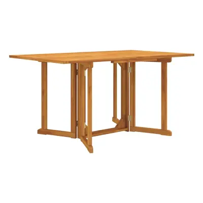 vidaXL Folding Butterfly Garden Table Wooden Outdoor Table Solid Wood Teak