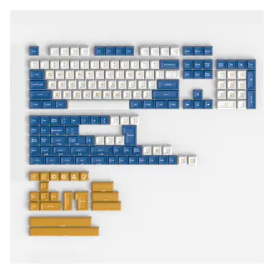 (Blue) Keys Color Matching ABS Keycap Set SA Profile Two Color Molding Custom Keycaps for Mechan