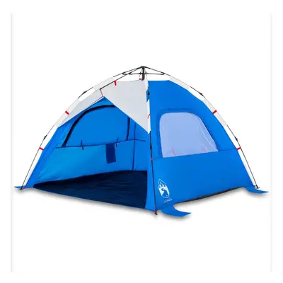 (Azure blue) vidaXL Beach Tent 3-Person Lightweight Camping Tent Quick Release Waterproof