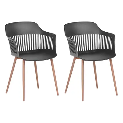 Set of Dining Chairs BERECA Black