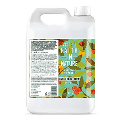 Faith In Nature Natural Grapefruit & Orange Hand & Body Lotion, Energising, Vegan & Cruelty Free