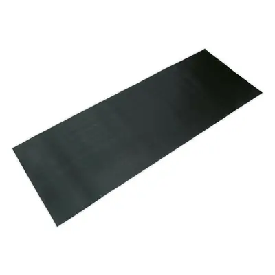 1000 x 2500mm Ribbed Workshop Mat - Hard Wearing Slip Resistant Rubber Cover