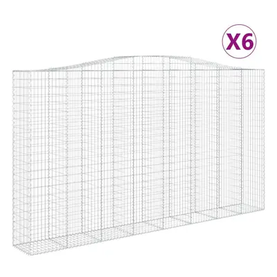 (400 x x 220/240 cm/ pcs) vidaXL Arched Gabion Basket Stone Basket Gabion Retaining Wall Galvani