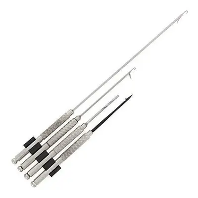 NGT Carp Fishing Stainless Baiting Tool Set in Sleeve Inc Hooks, Needle + Drill