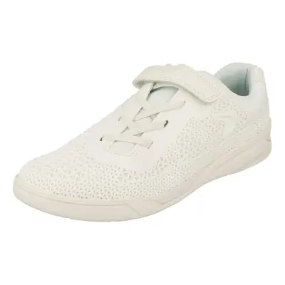 (UK 1.5 Child, White) Boys Clarks Sports Trainers Award Blaze - G Fit