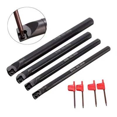 4pcs CNC Lathe Boring Bar Turning Tool Holder with 4pcs T8 Wrenches