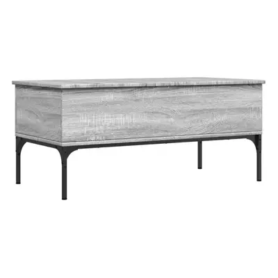 vidaXL Coffee Table End Table Sofa Table Grey Sonoma Engineered Wood and Metal