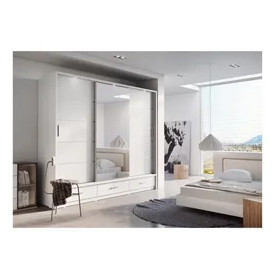 (White Matt) Arti - Sliding Door Wardrobe 250cm