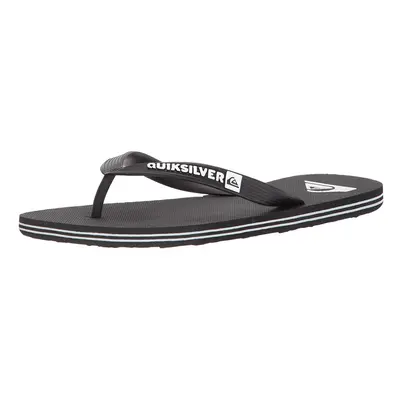 Quiksilver Mens Molokai Point Flip Flop Sandal, BlackBlackWhite