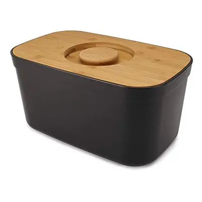 Joseph Joseph Bread Bin with Cutting Board Lid-Black, One size