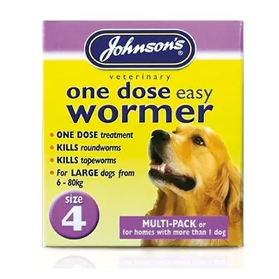 Johnsons Dose Wormer Tablets For Large Dogs (3 Packs)