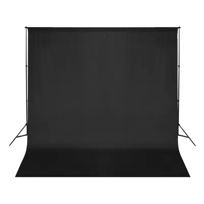 vidaXL Photo Backdrop Support System 600x300cm Black Photography Background