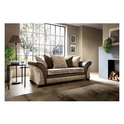 (Brown) FARROW CRUSHED CHENILLE SEATER SOFA