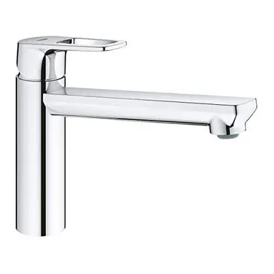 Grohe BauLoop Kitchen Sink Mixer Tap with Medium Spout Chrome, mittelhoher Auslauf