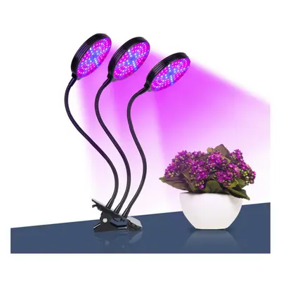 (3 Heads, EU Plug) 1/2/3 Head Plant Grow Light Head LED Lamp Hydroponics Greenhouse Garden Flexi