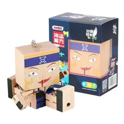 () Mini Multi-function Puzzle Wooden Variety Pirate's Novelties Cube Toys for Gift