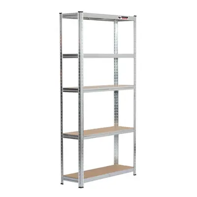 5 Bays|180x90x30cm |Galvanised |Boltless Garage Shelving Unit |1000kg