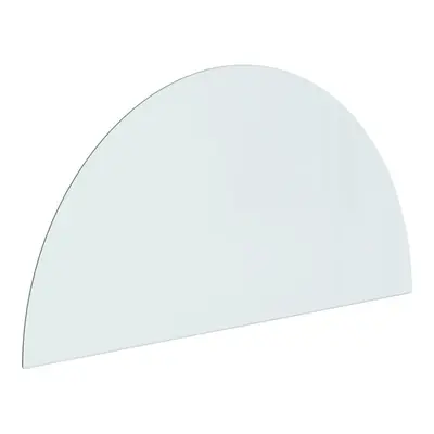 (1200 x mm (L x W)) vidaXL Fireplace Glass Plate Half Round Glass Panel Arch Glass Multi Sizes