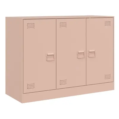 (pink) vidaXL Sideboard Storage Cupboard Side Cabinet Highboard Mustard Yellow Steel