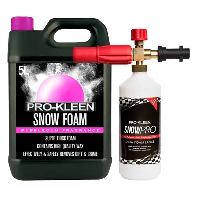 (1 x ProKleen Karcher Lance) Pro-Kleen Bubblegum Snow Foam 5L Detailing Kits