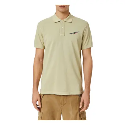 (Beige, L) DIESEL T-SMITH Mens Polo Shirt Short Sleeve Casual Summer Golf Soft Cotton Tee