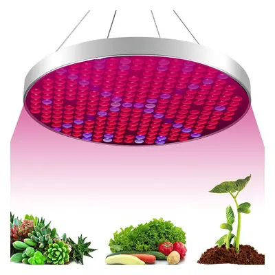 (EU Plug) AC85-265V 35W UFO 250LED Grow Light Full Spectrum Growing Lamp for Indoor Plants Flowe