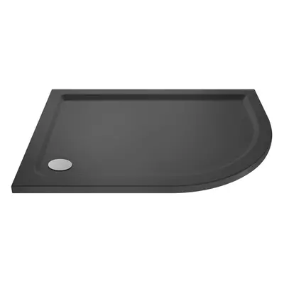 1200mm x 800mm -Premium Shower Tray Right Hand Offset Quadrant - Slate Grey