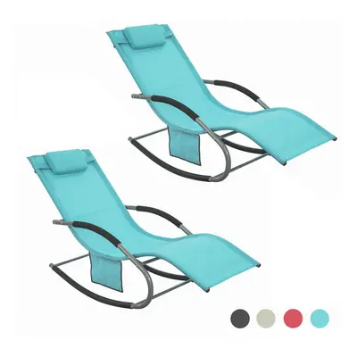 SoBuy Set of Outdoor Garden Rocking Chair Relaxing Chair OGS28-HBx2