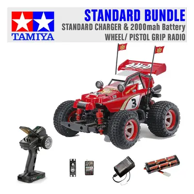 Tamiya RC Comical Hotshot (GF-01CB) 4x4 1:10 Standard Wheel Radio Bundle