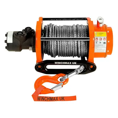 10,000lb Hydraulic Winch, 25m x 10mm Dyneema Rope. 12V System.